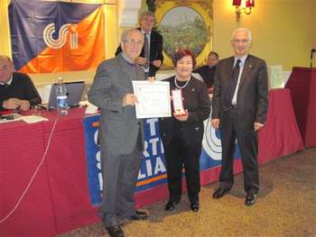 Un momento della premiazione