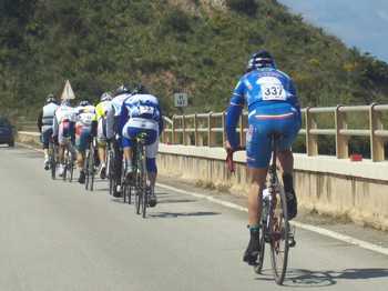 Alberto Versaci in azione (col numero 337)