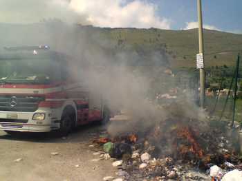 L'intervento dei Vigili del Fuoco oggi a Strazzasiti