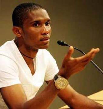 L'attaccante dell'Inter, Samuel Eto'o
